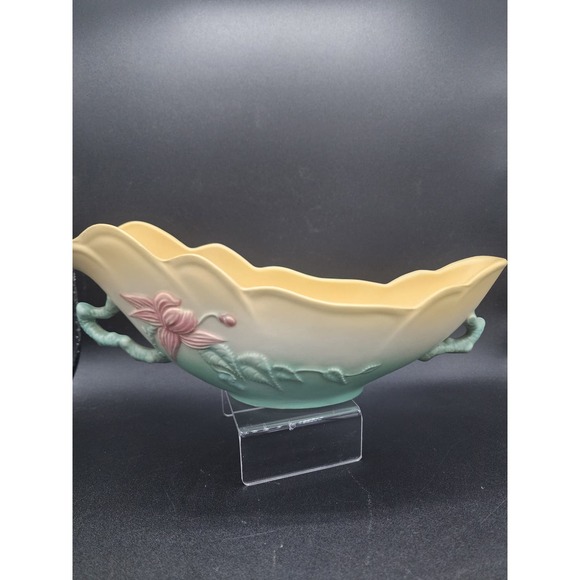 Vintage Hull Pottery Woodland Yellow Green Window Box Planter W-19 10 1/2" - Picture 1 of 7